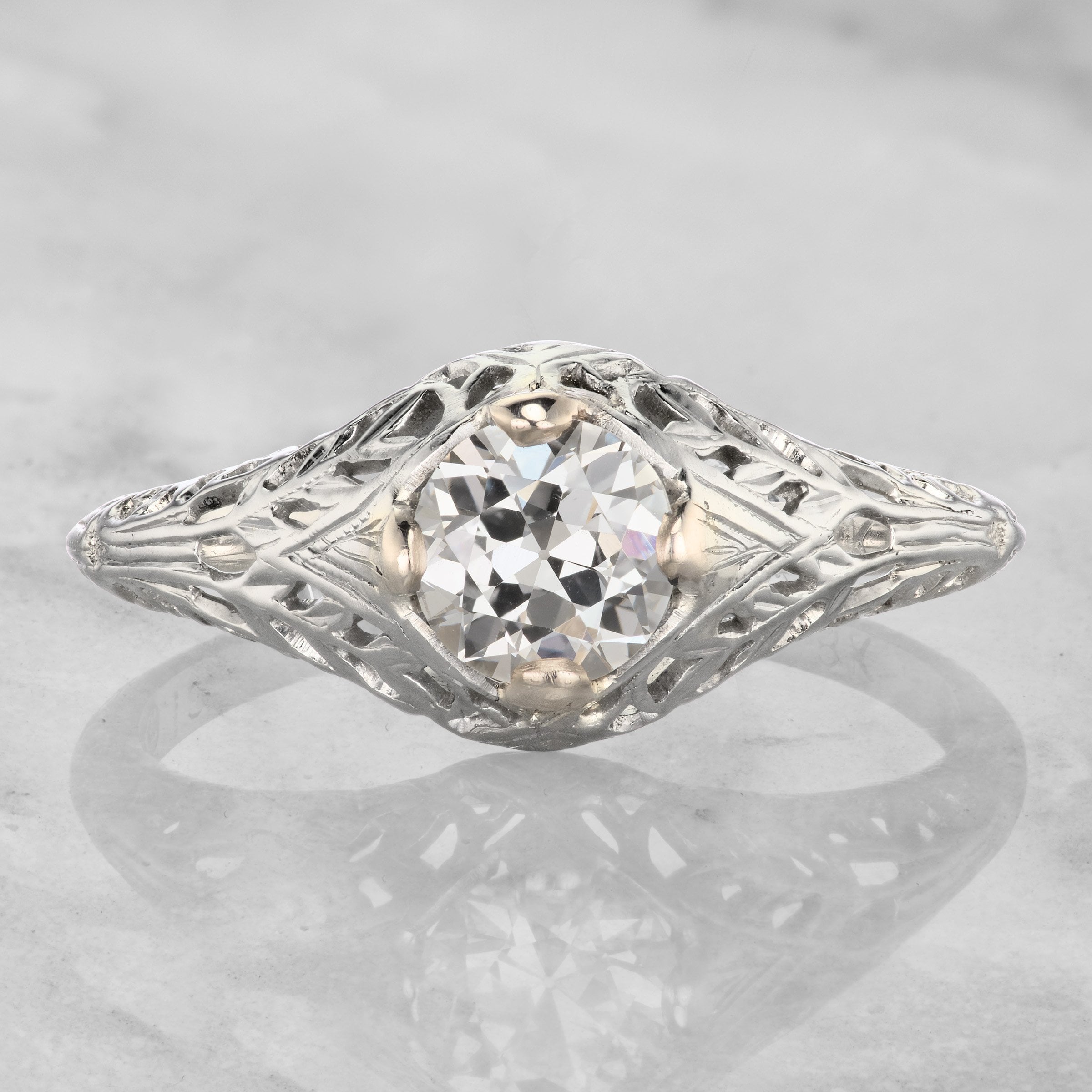 Open Shank Engagement Ring Circa 1935 | Victor Barbone