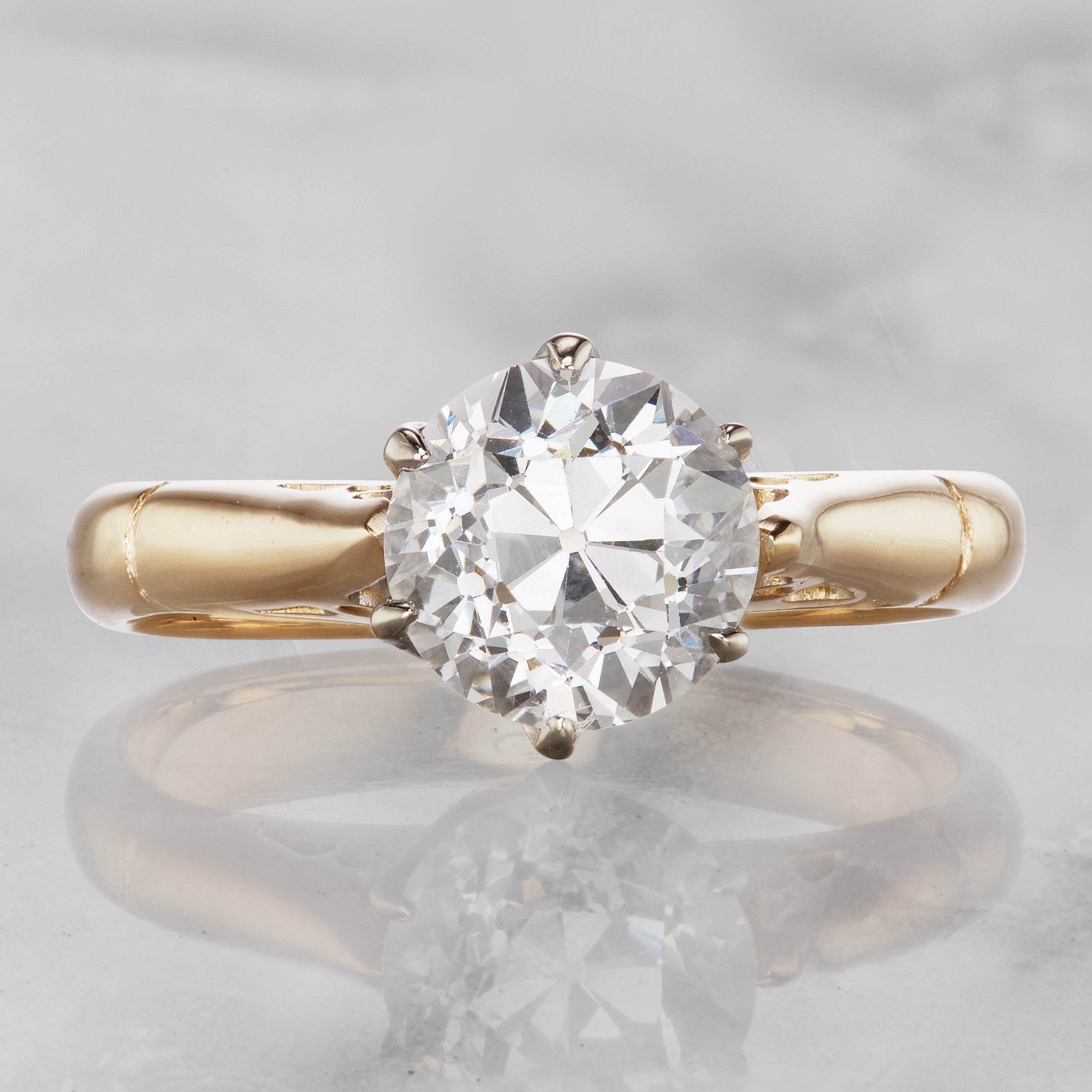 Certified Solitaire Engagement Ring Circa 1930 | Victor Barbone
