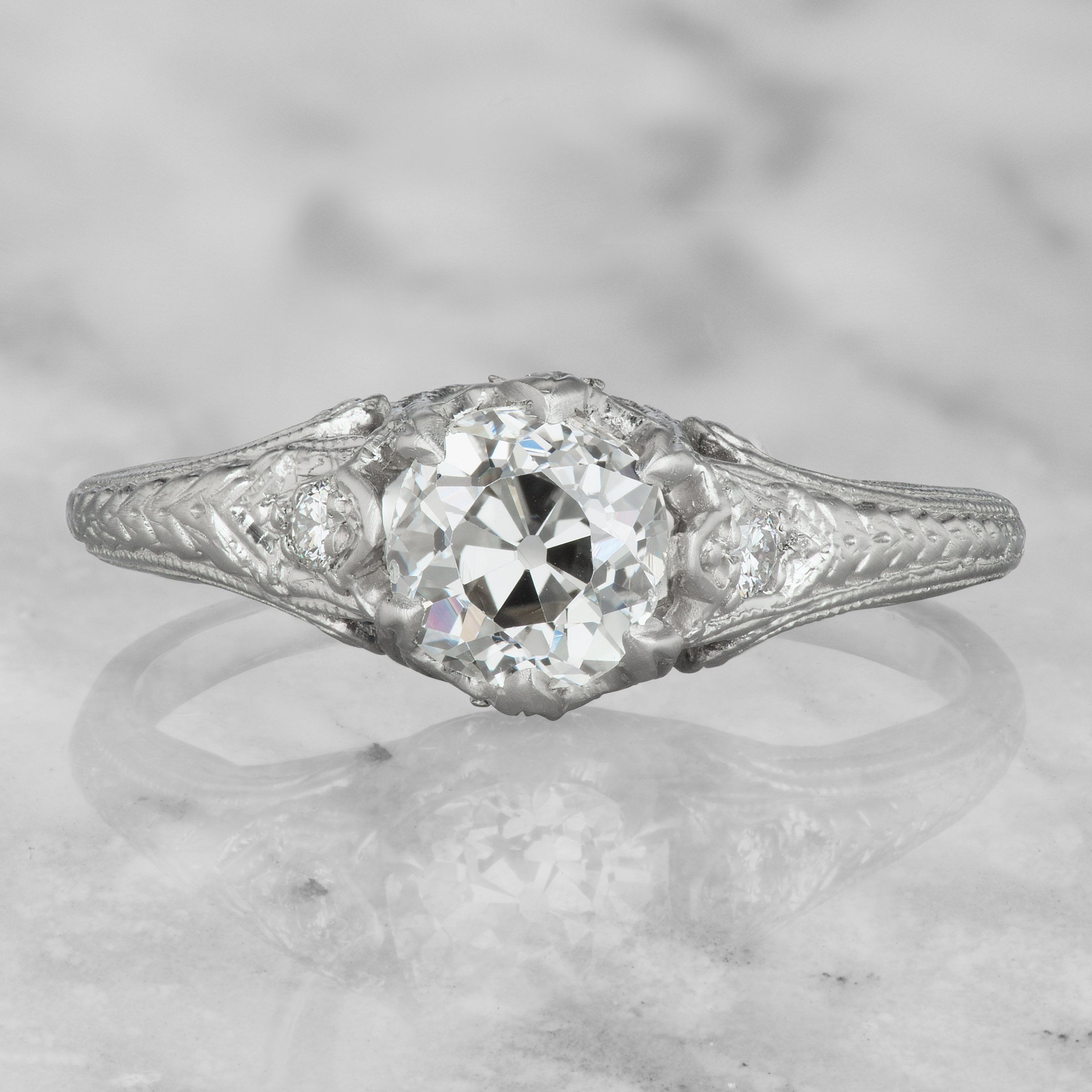 Edwardian Antique Engagement Ring Circa 1910 | Victor Barbone