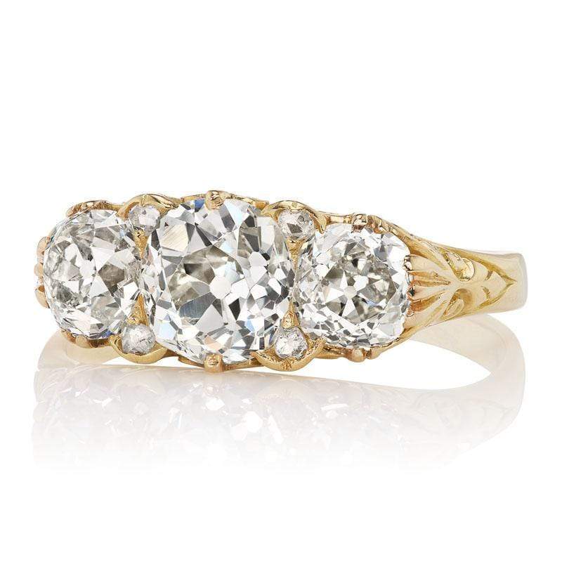 Half Hoop diamond engagement ring