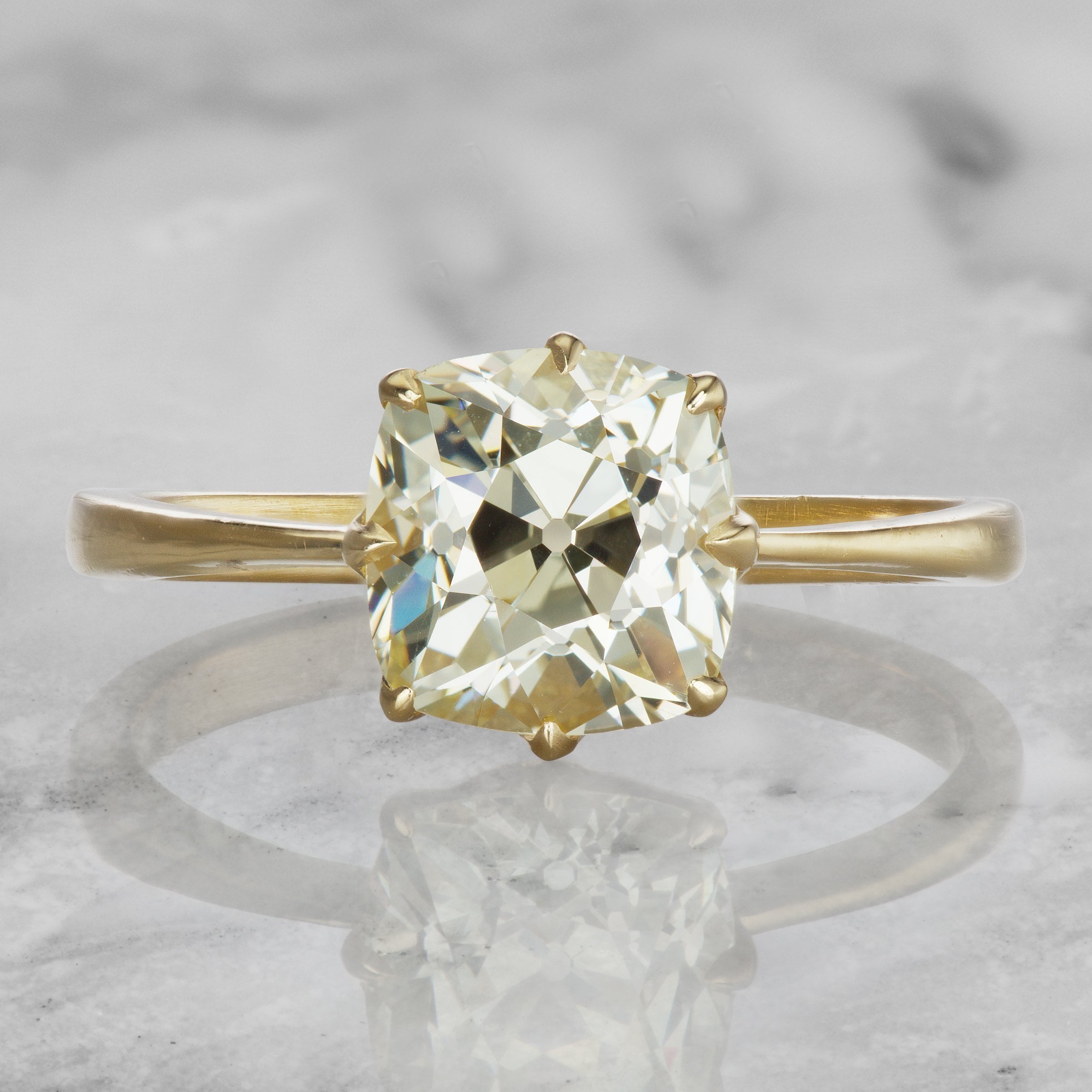 Vintage Style Solitaire Engagement Ring | Victor Barbone