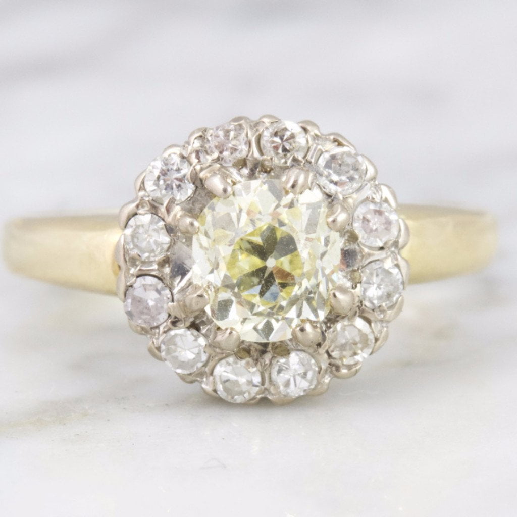 Victorian Diamond Cluster Engagement Ring | Veronica - Victor Barbone