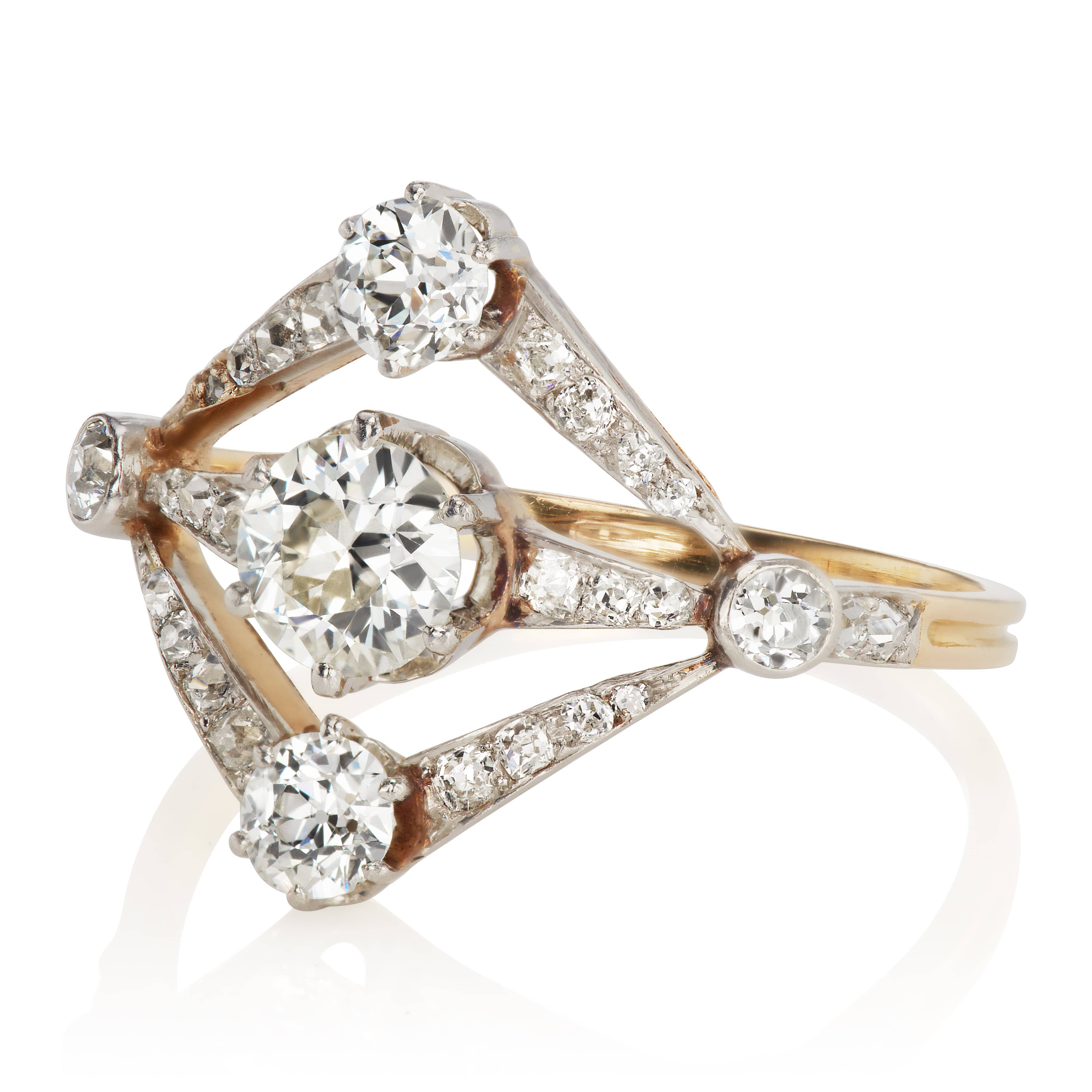 French Belle Époque Ring diamond