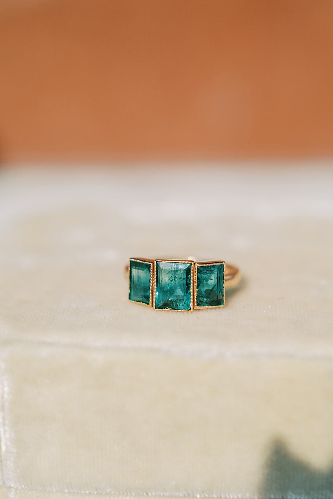 diamond in rose gold setting