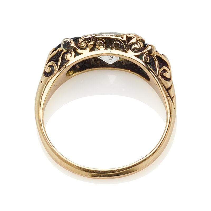 1-2 Carats gemstones vintage engagement ring