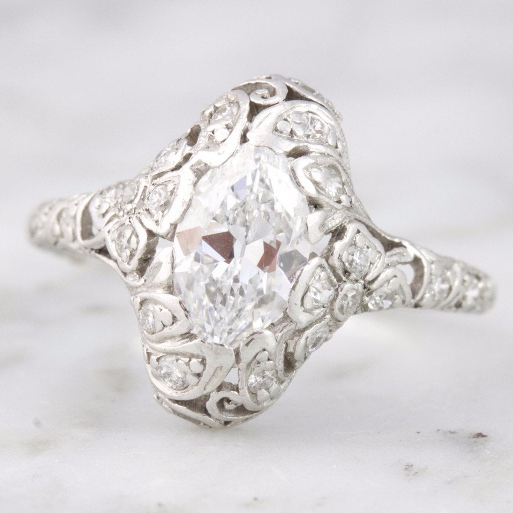 Oval Diamond & Platinum Engagement Ring | Cristina - Victor Barbone