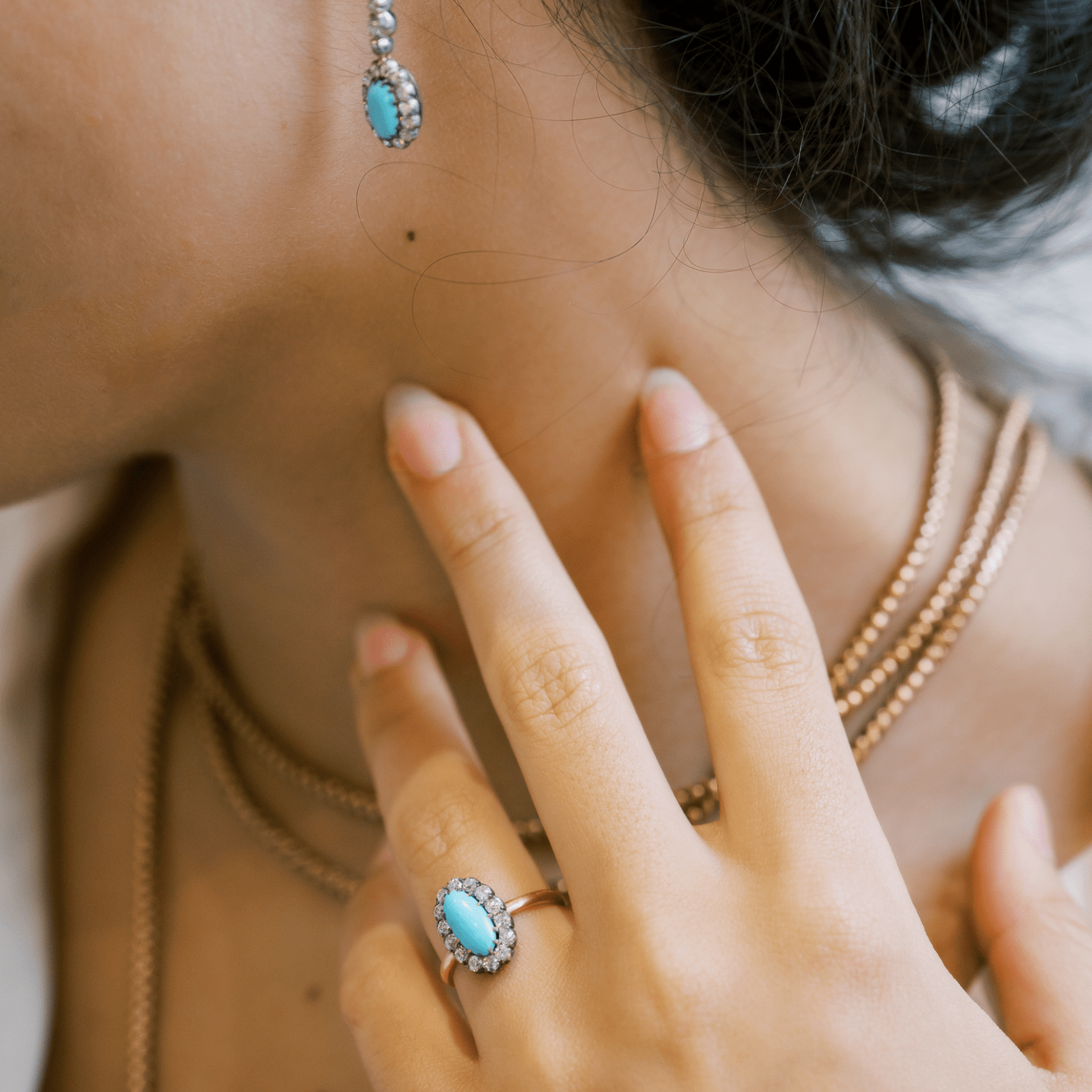 Victorian Turquoise set