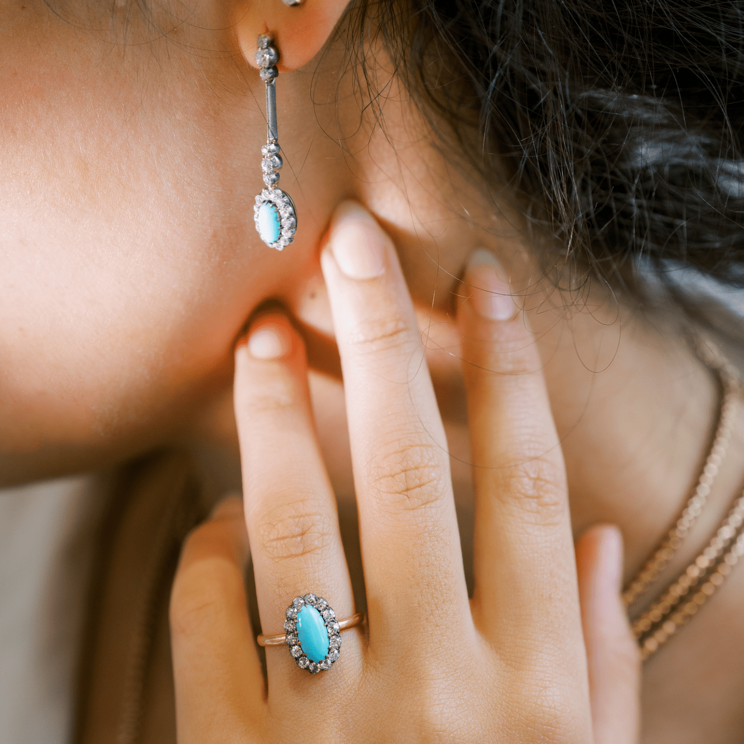 Victorian Turquoise set