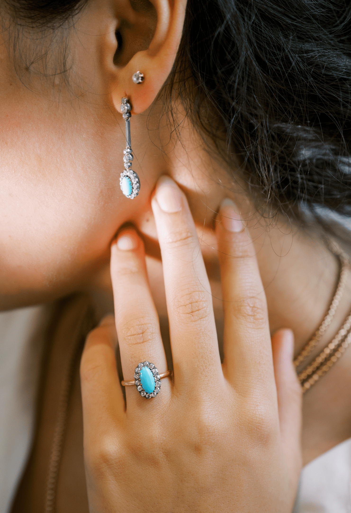 Victorian Turquoise set