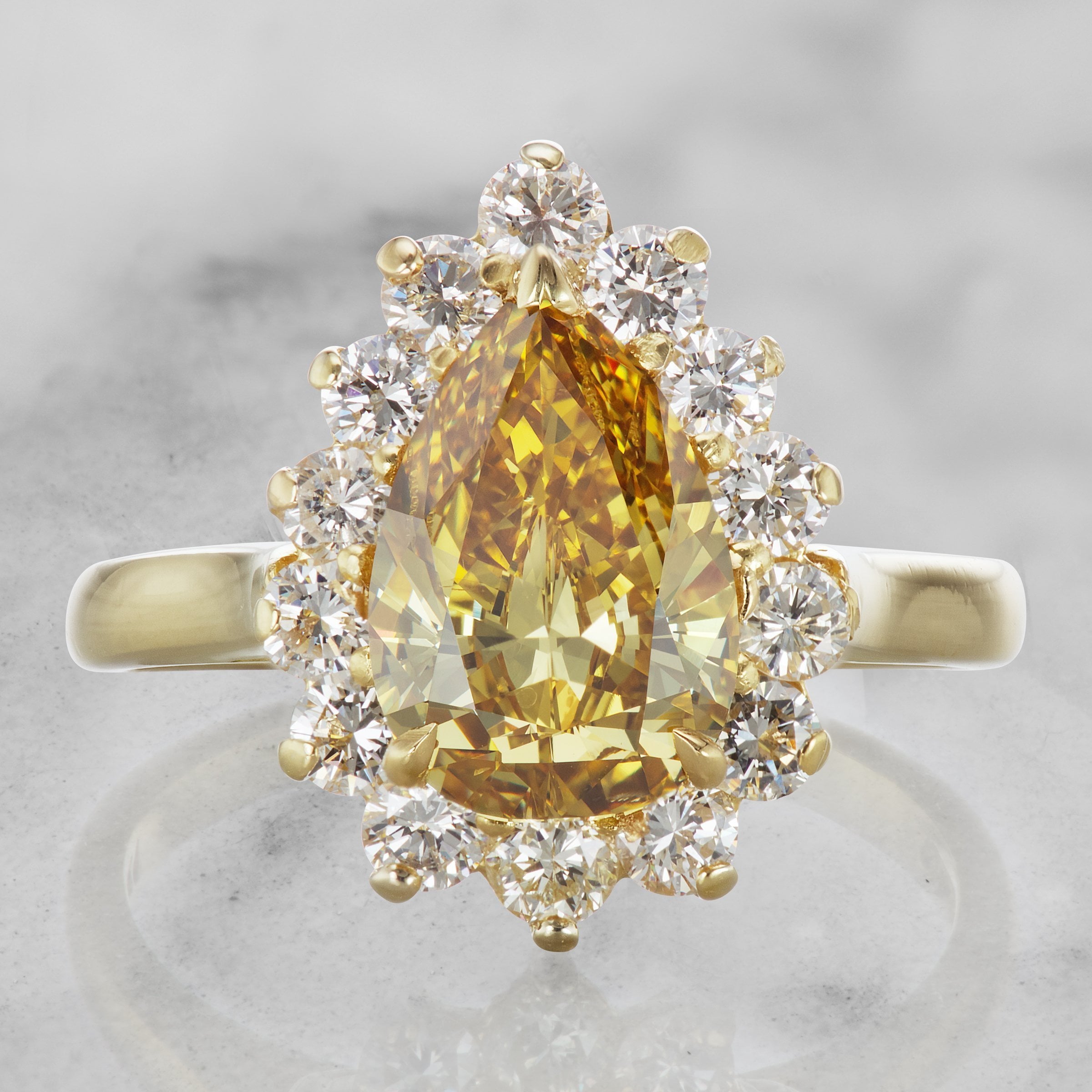 Tiffany Pear Shaped Engagement Ring Circa 1960 | Victor Barbone