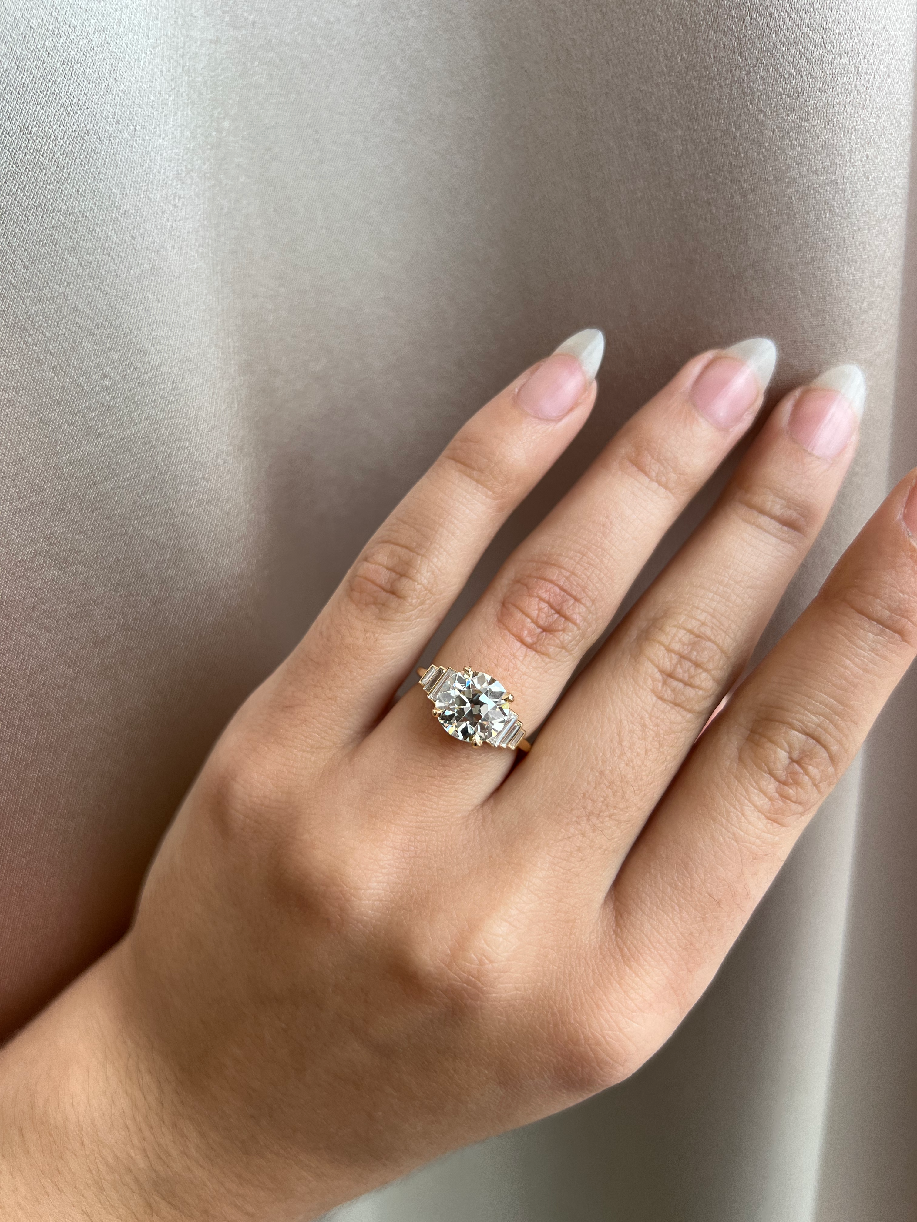 Old European Cut Vintage Engagement Ring