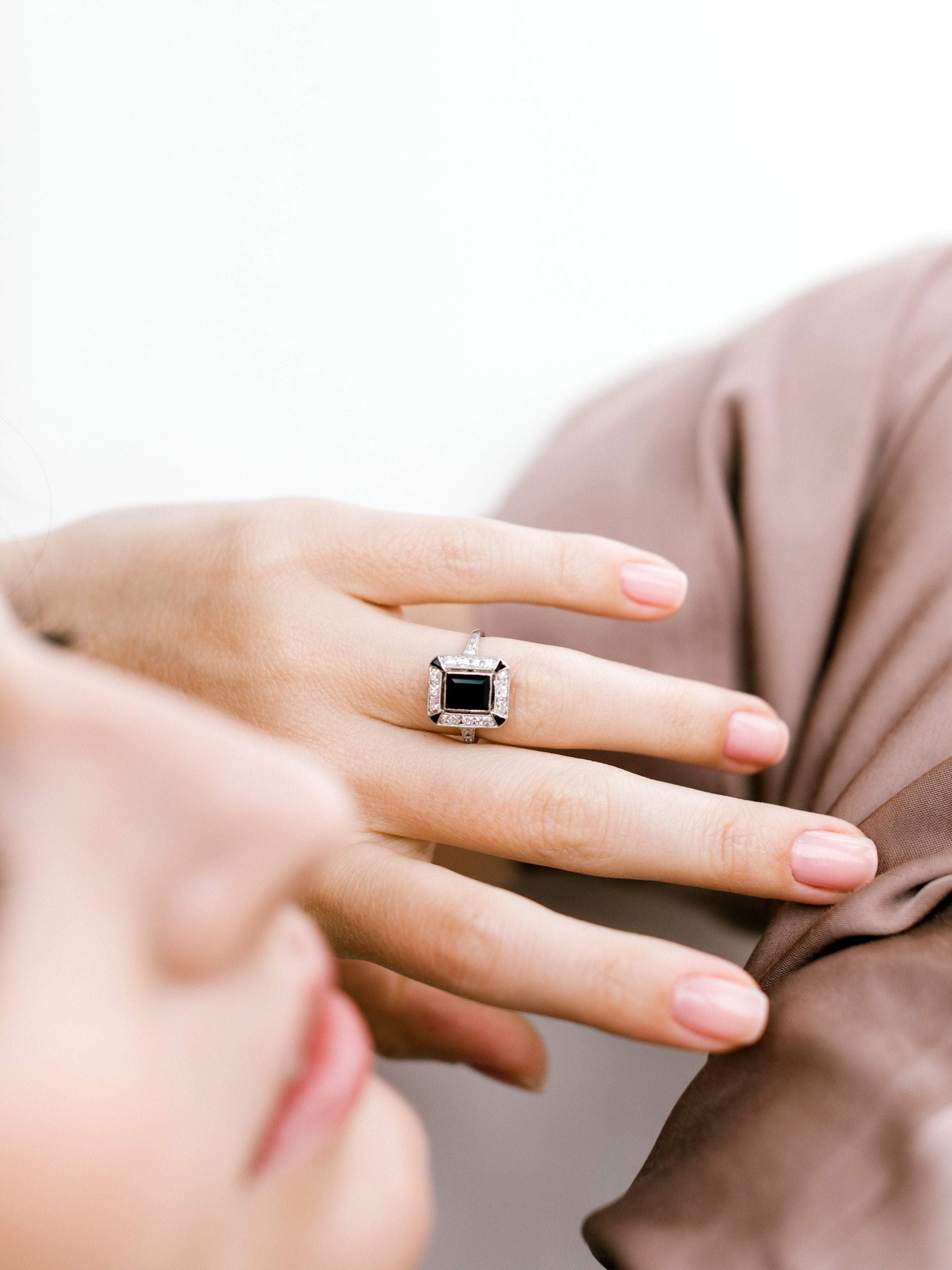 Vintage Halo Engagement Rings