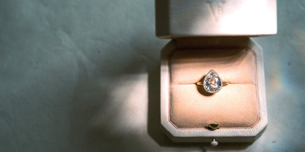 Pear Cut Diamond Engagement Rings