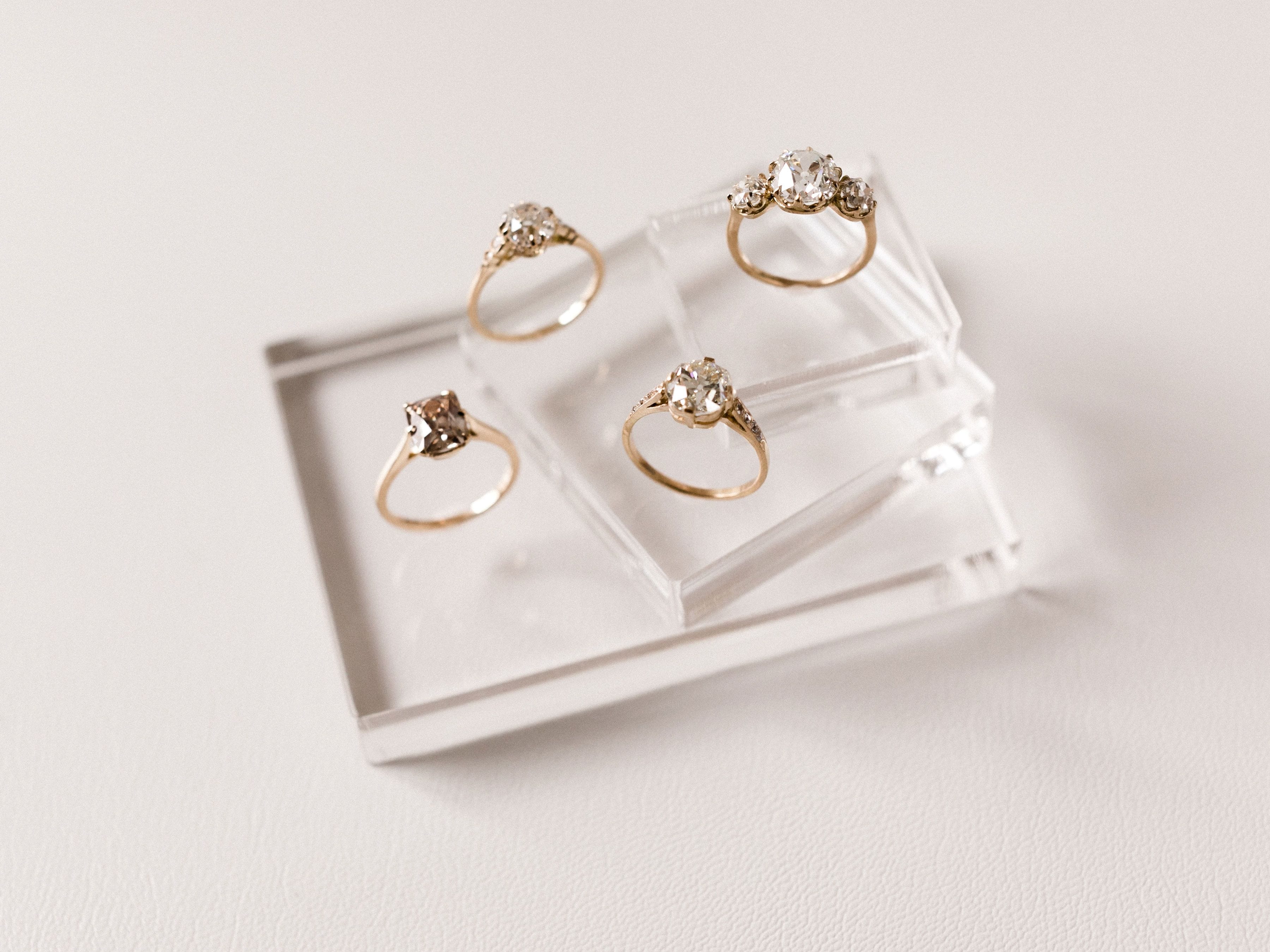 Champagne Diamond Engagement Rings