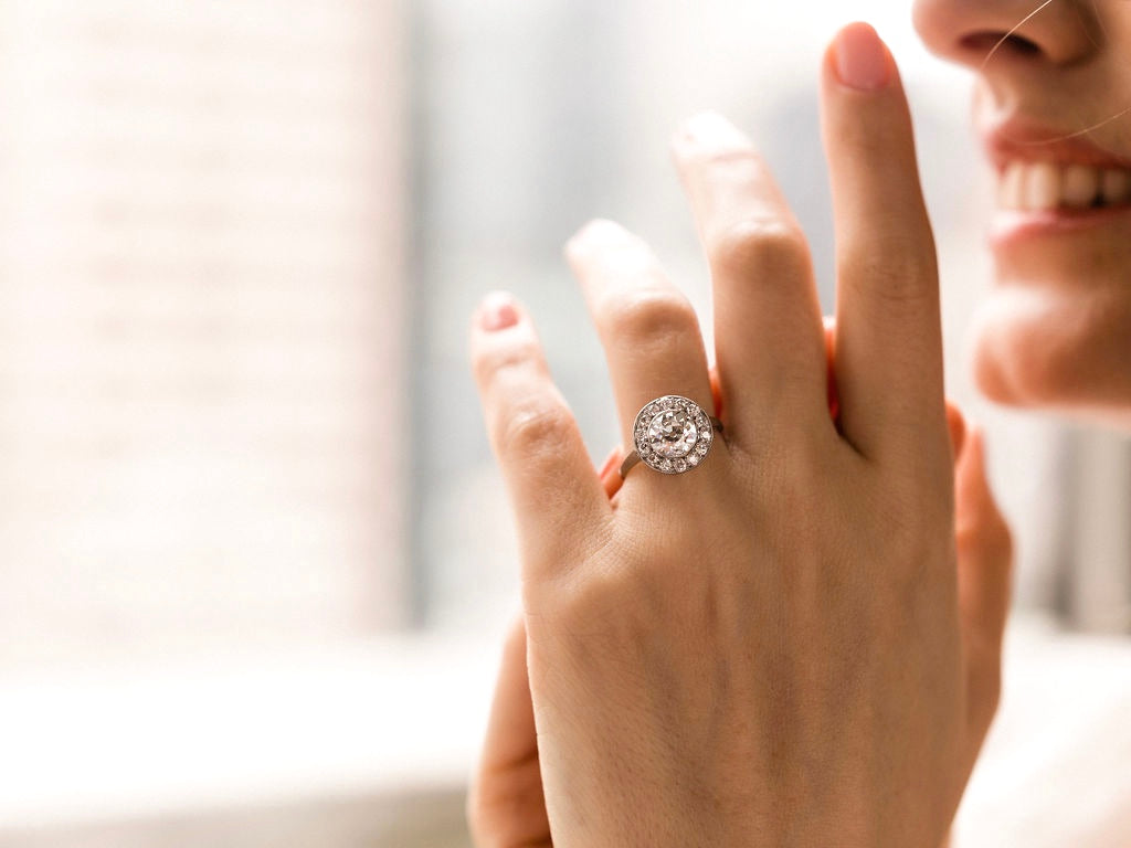 Vintage Platinum Engagement Rings