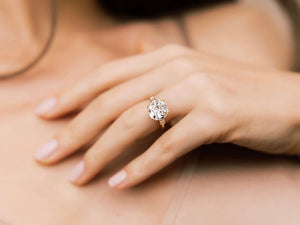 Old Mine Cut Diamond Engagement Rings