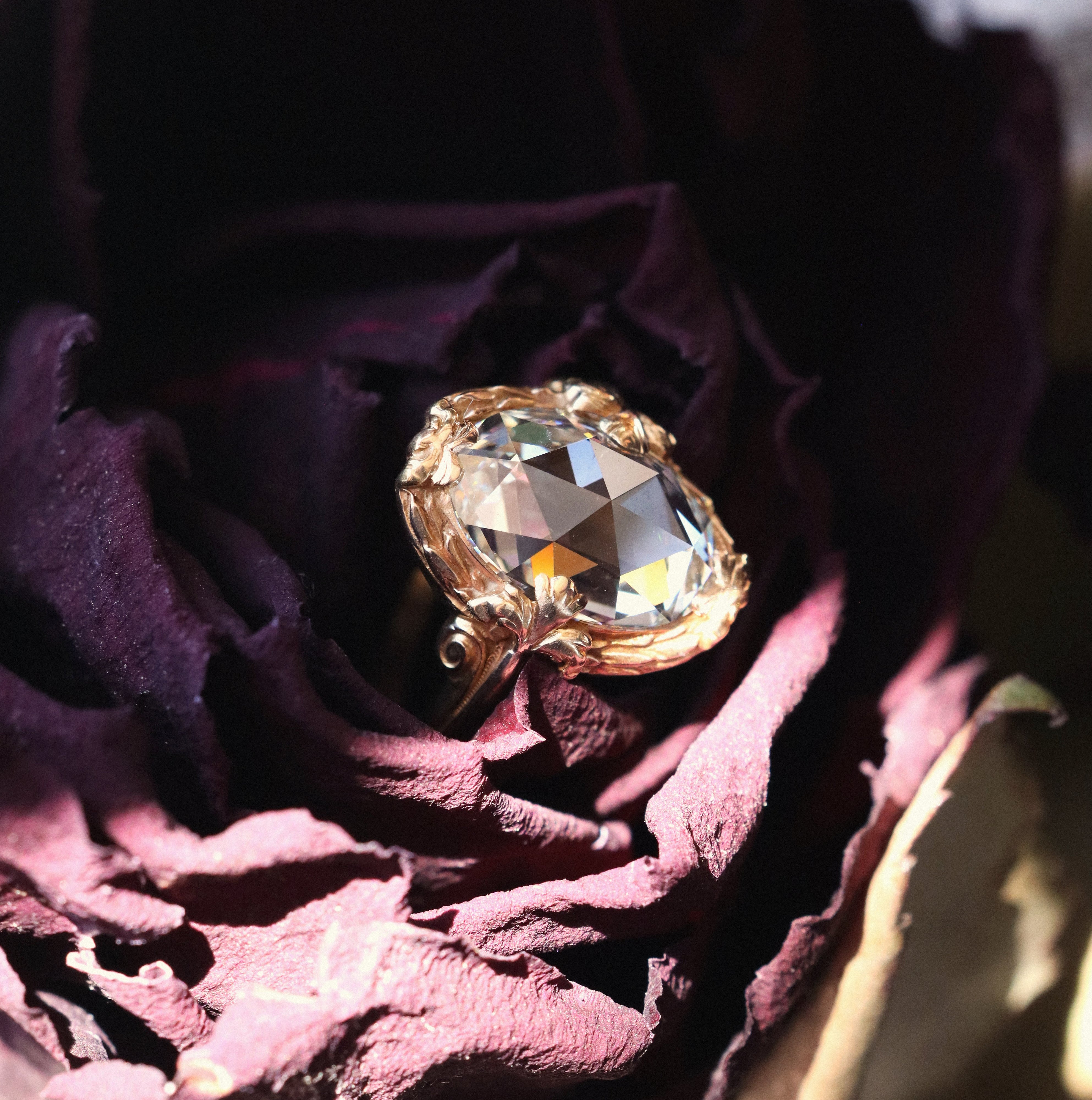ANTIQUE diamond engagement ring