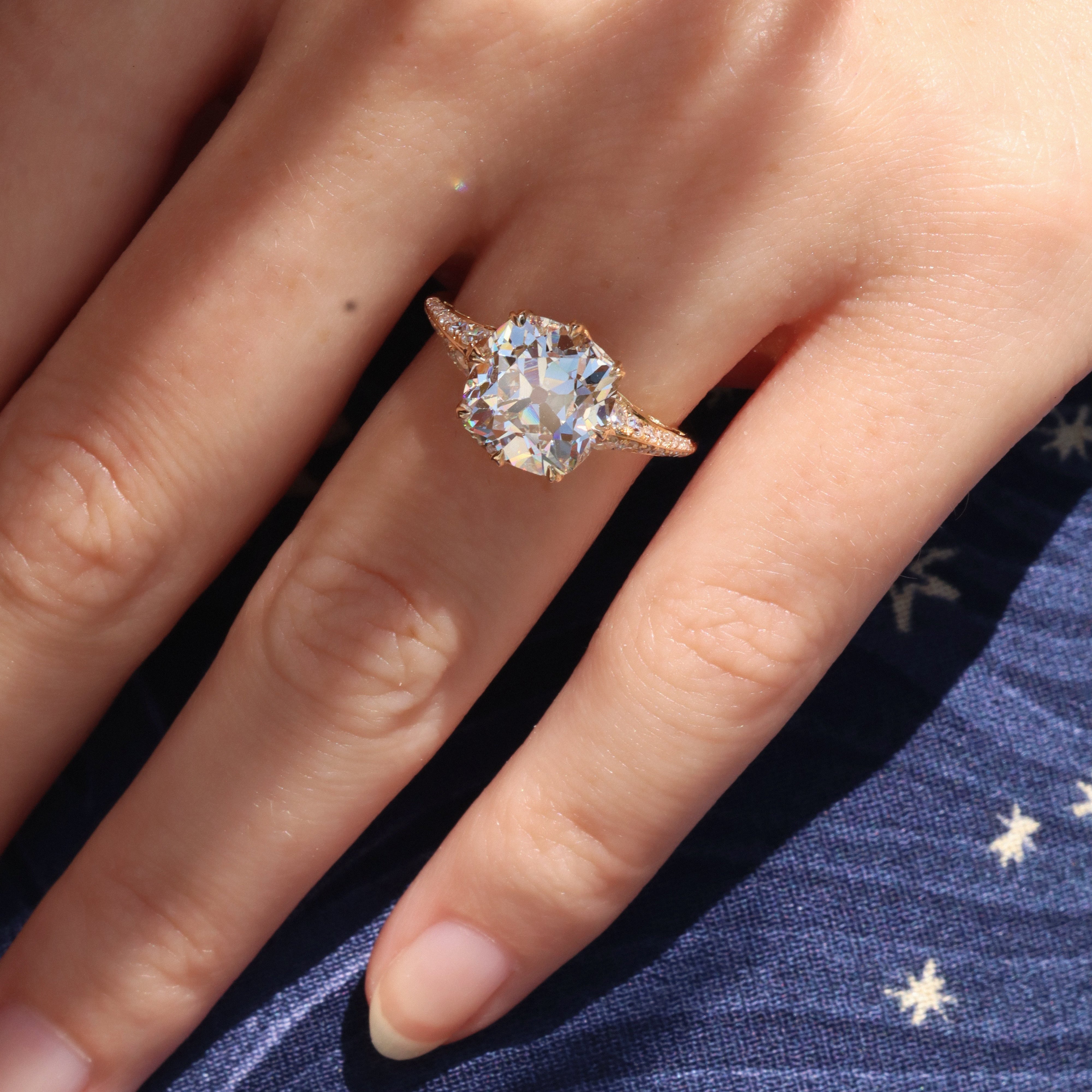 AB MADE diamond engagement ring