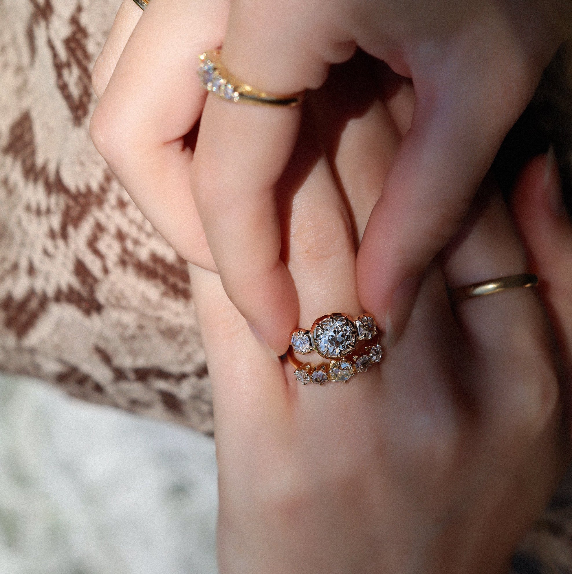 AB MADE diamond engagement ring