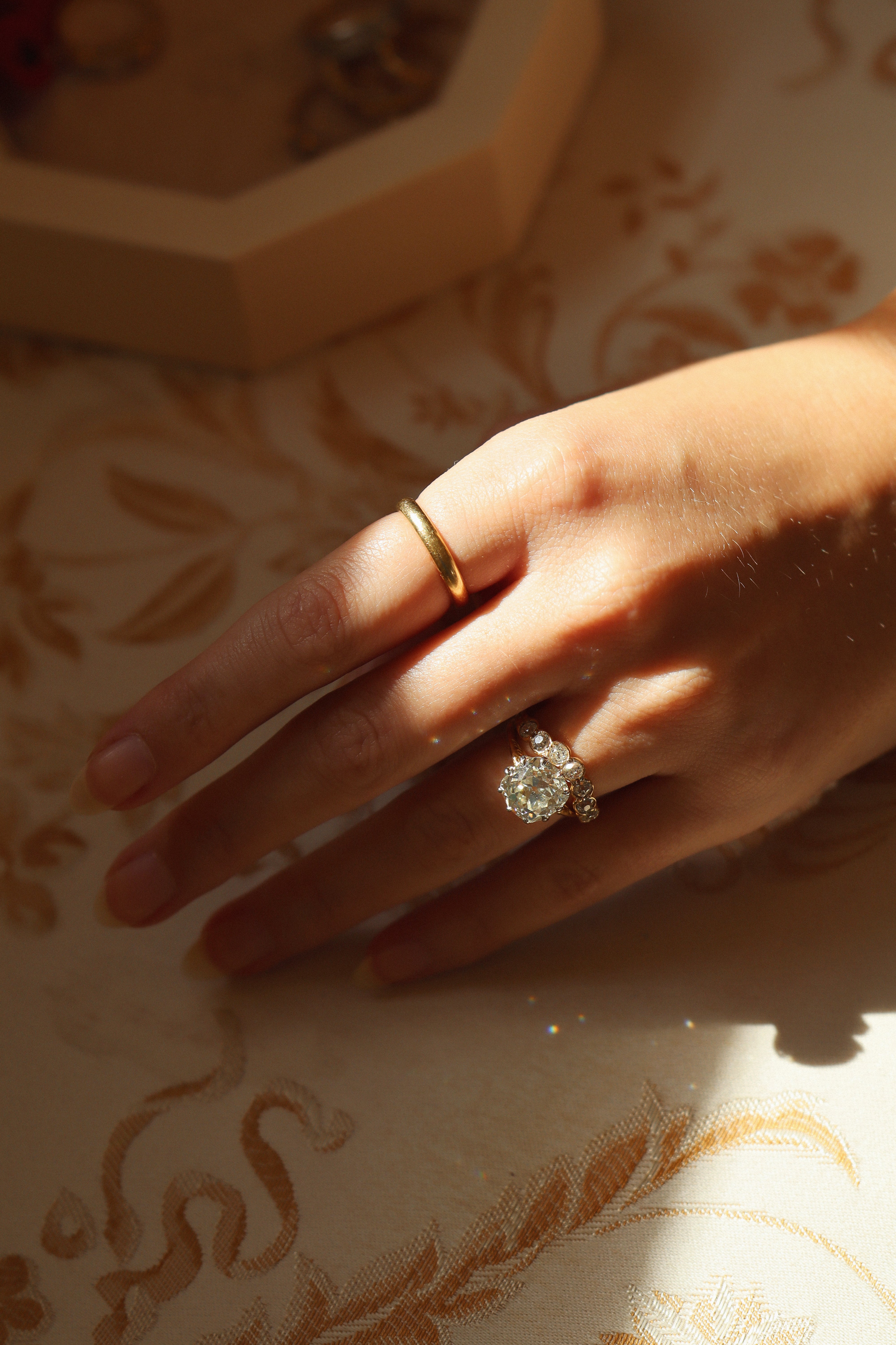 J-K-L color diamond Wedding Bands
