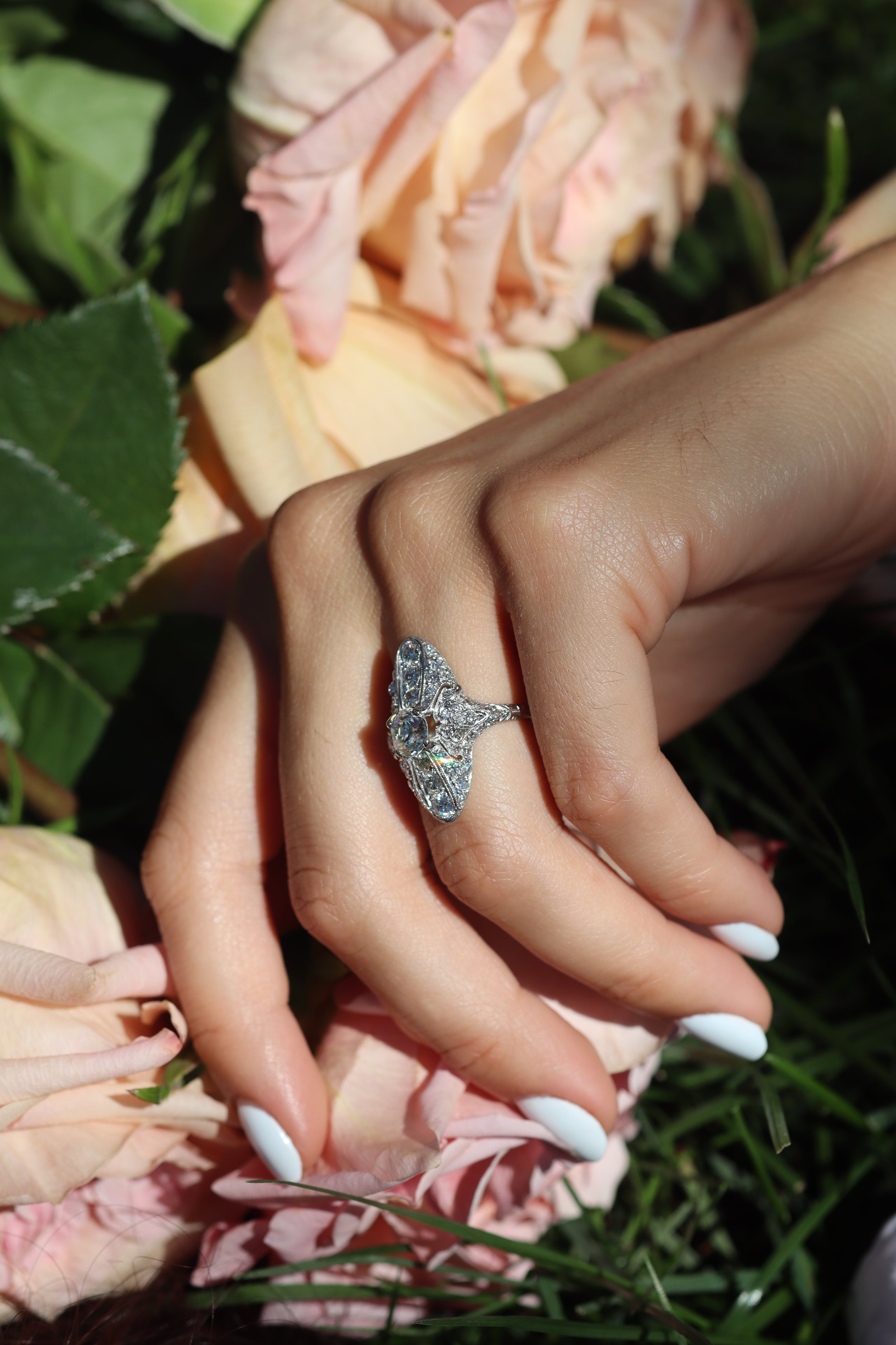 ANTIQUE diamond engagement ring