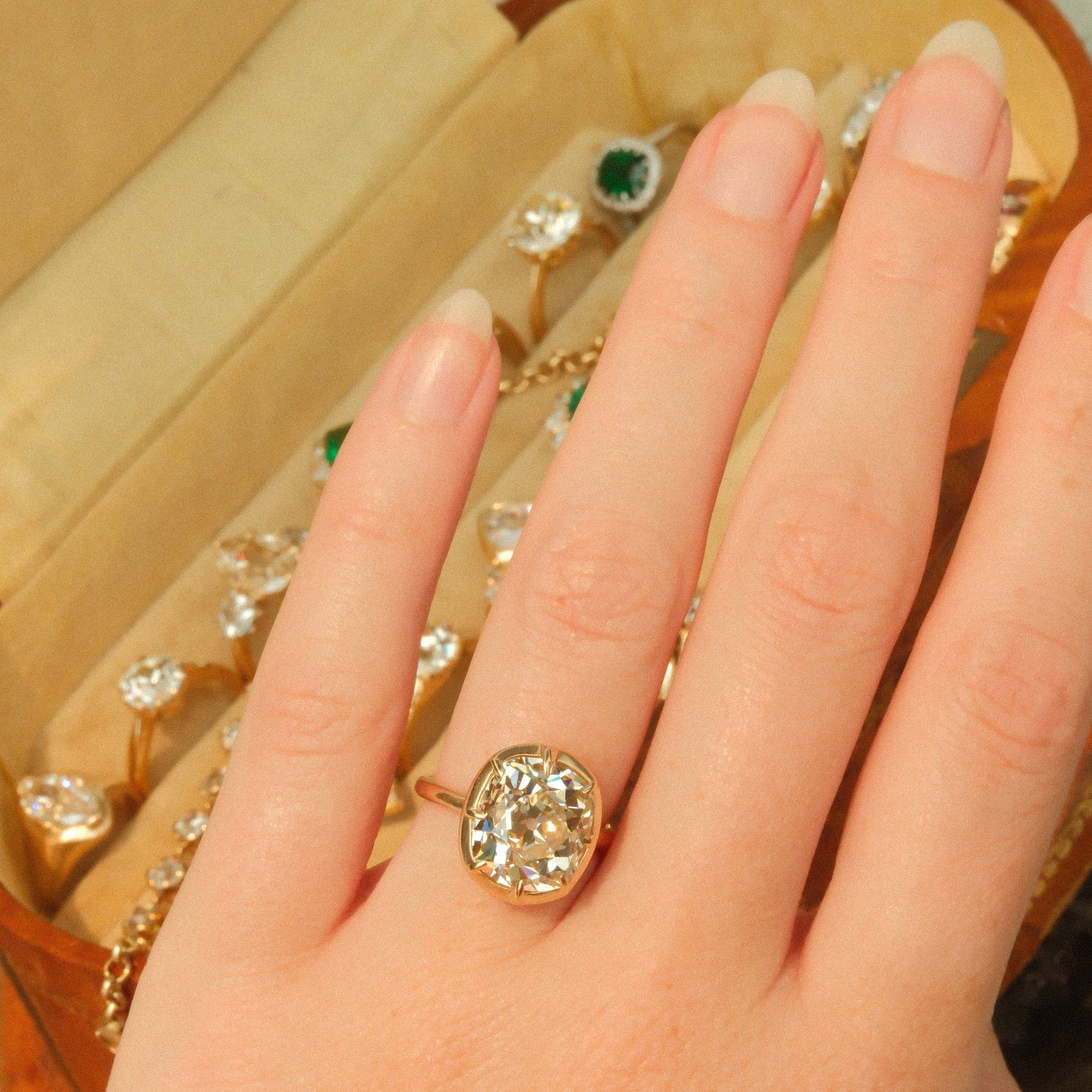 AB MADE diamond engagement ring