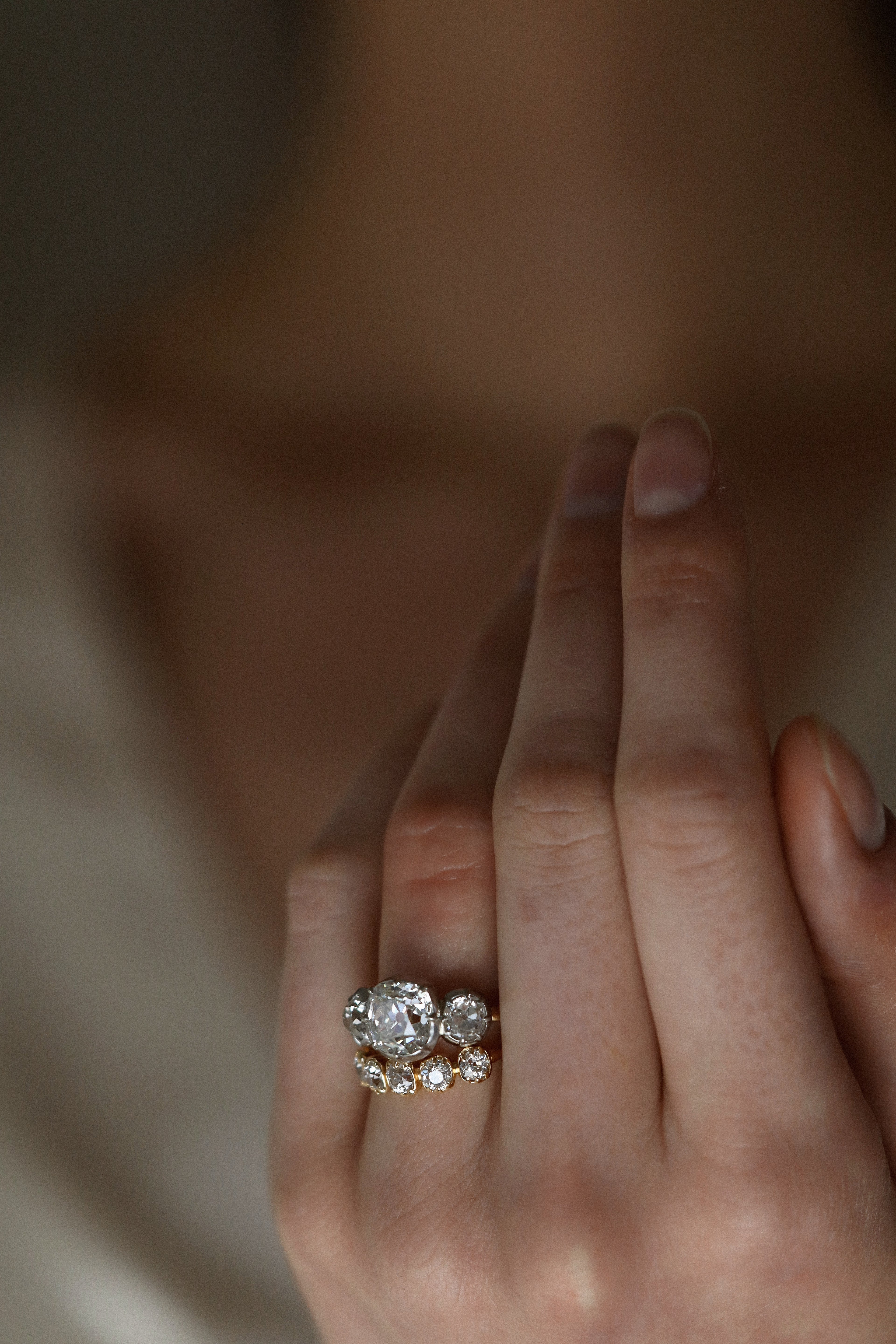 AB MADE diamond engagement ring