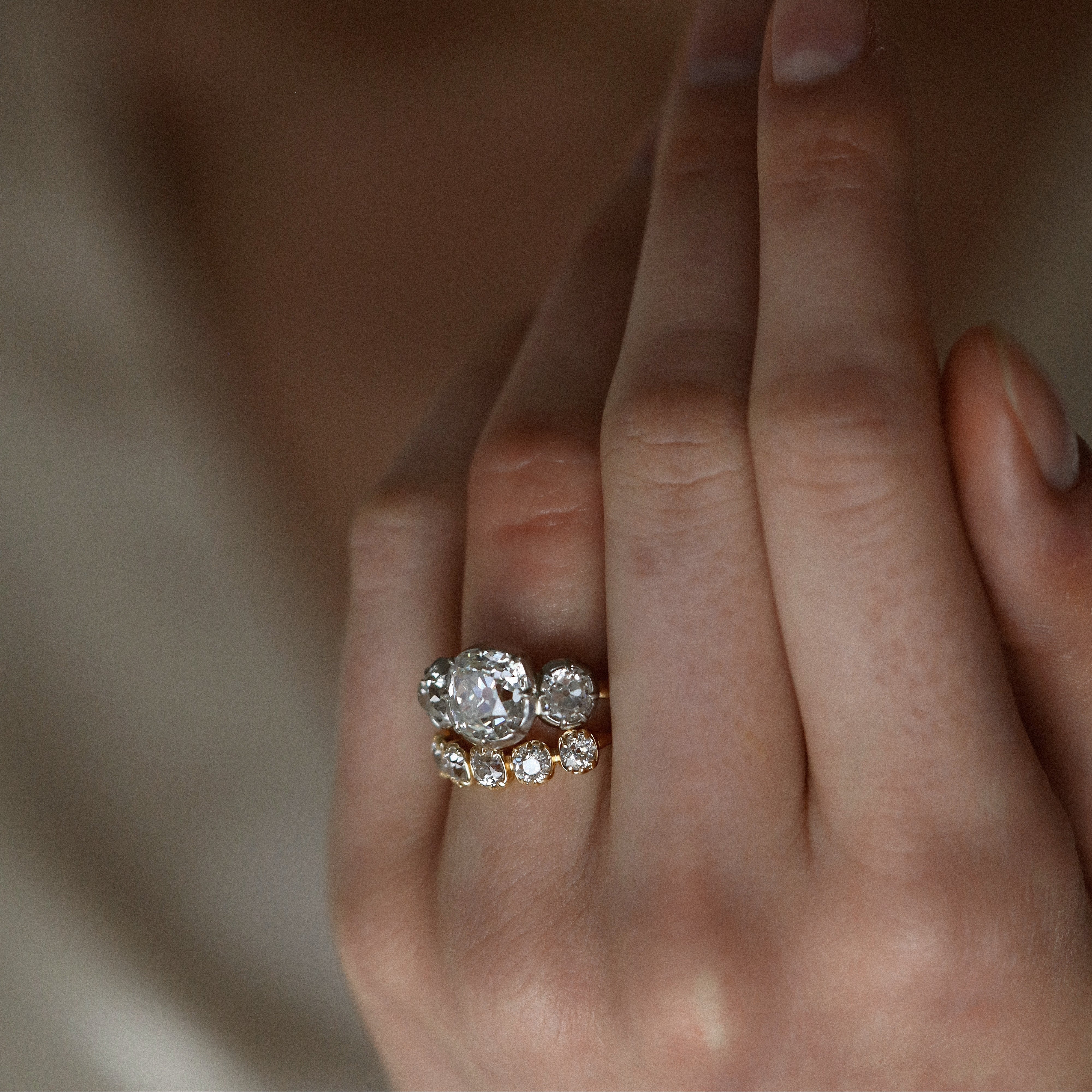 AB MADE diamond engagement ring