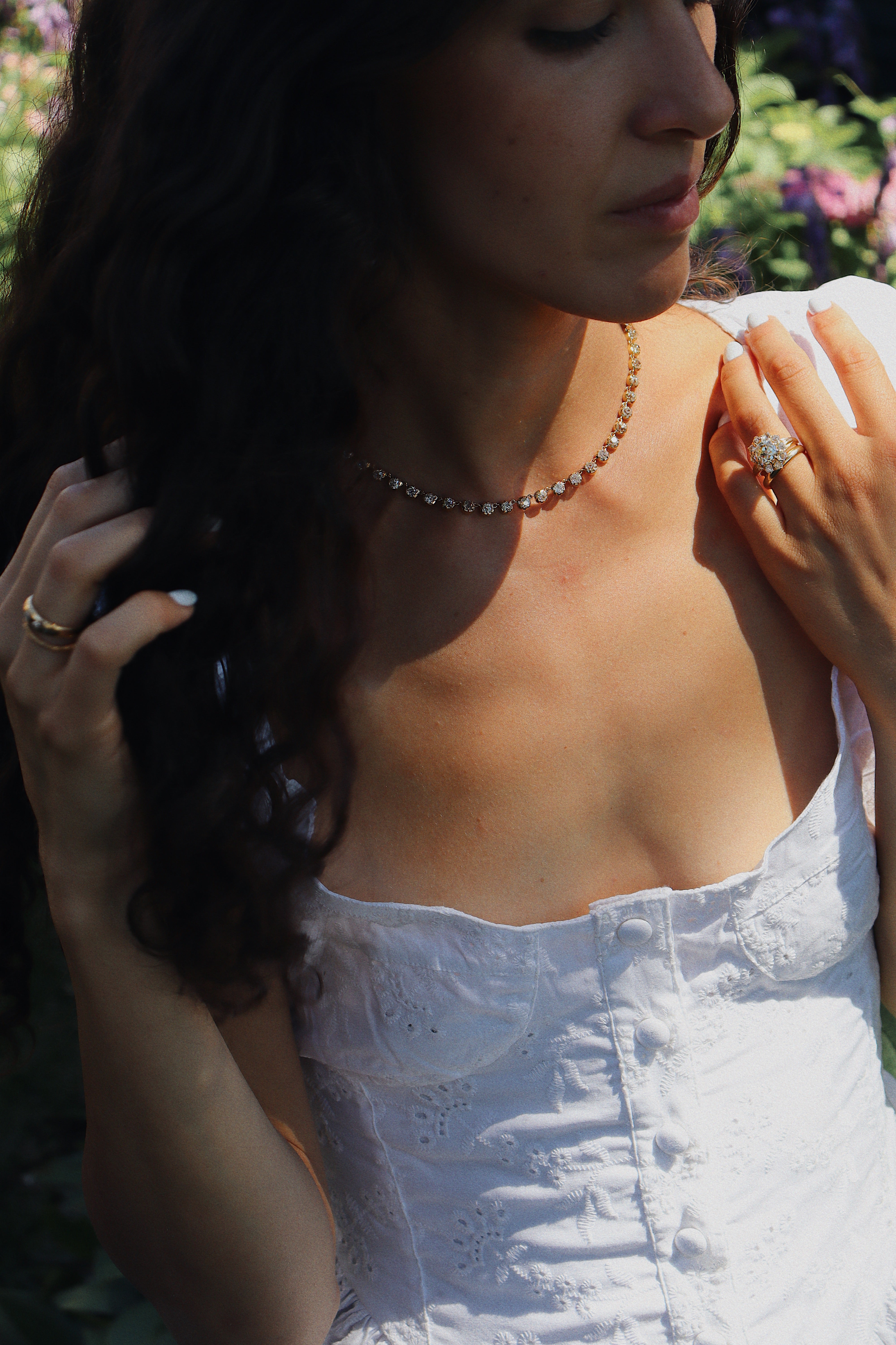 J-K-L color VS clarity diamond Necklaces