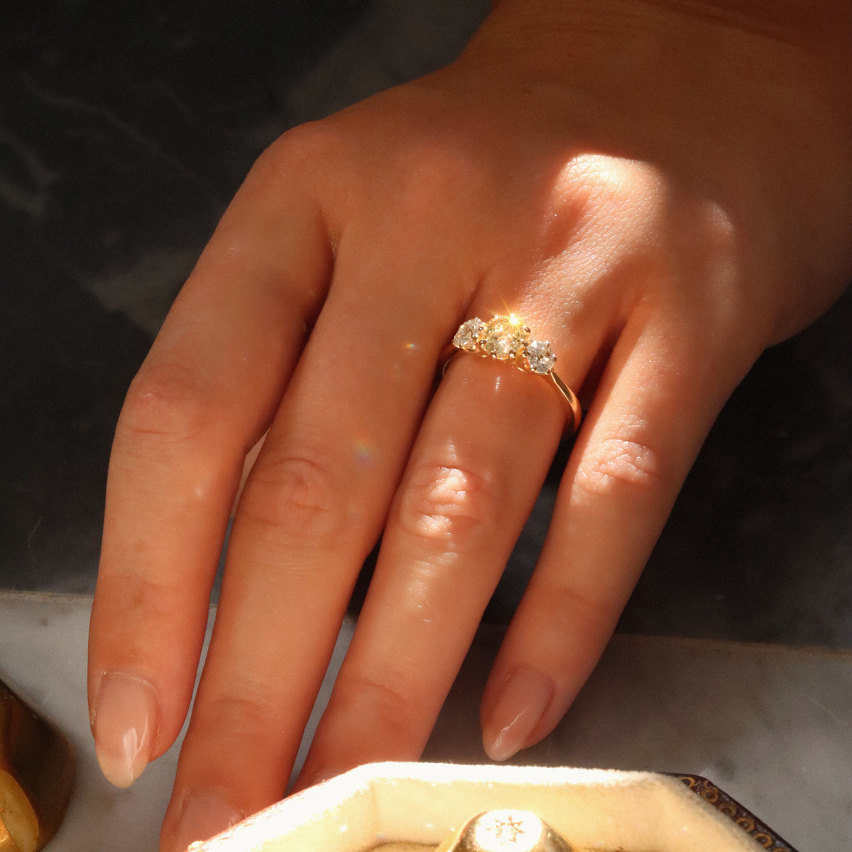 AB MADE diamond engagement ring