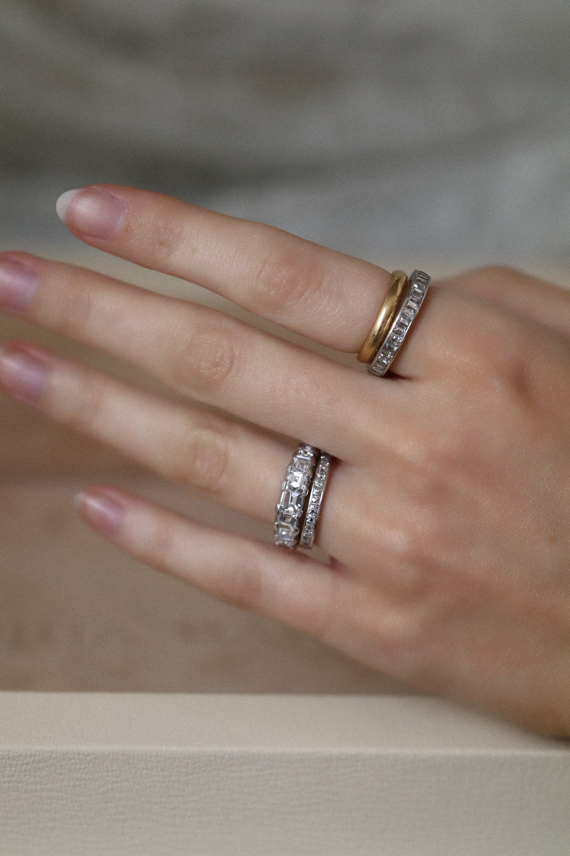 ANTIQUE diamond engagement ring