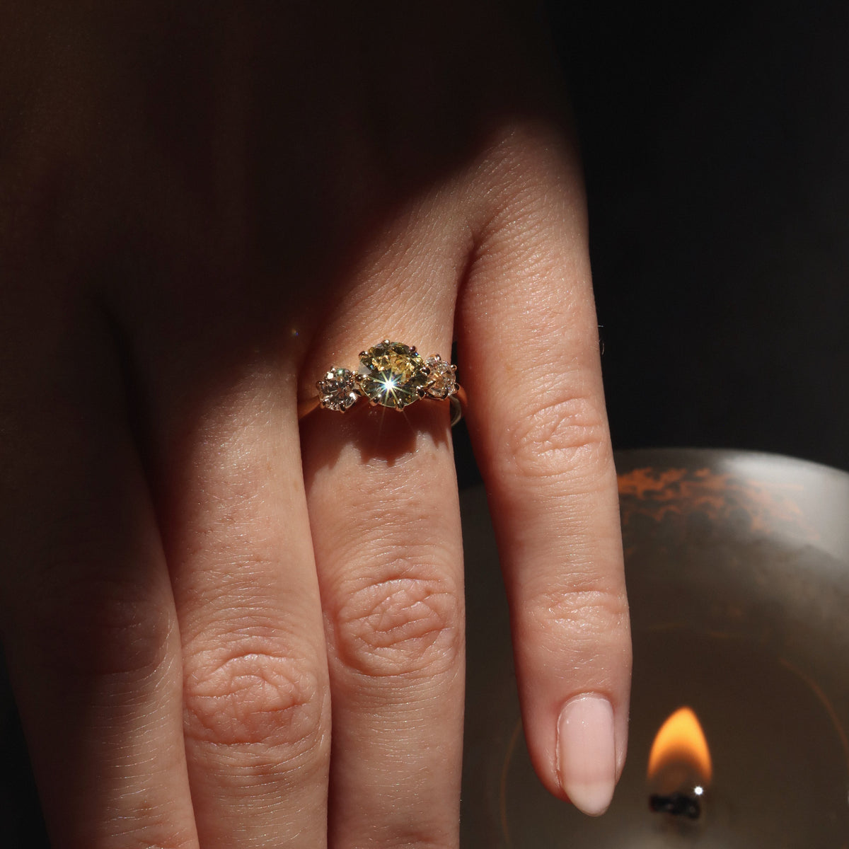 AB MADE diamond engagement ring