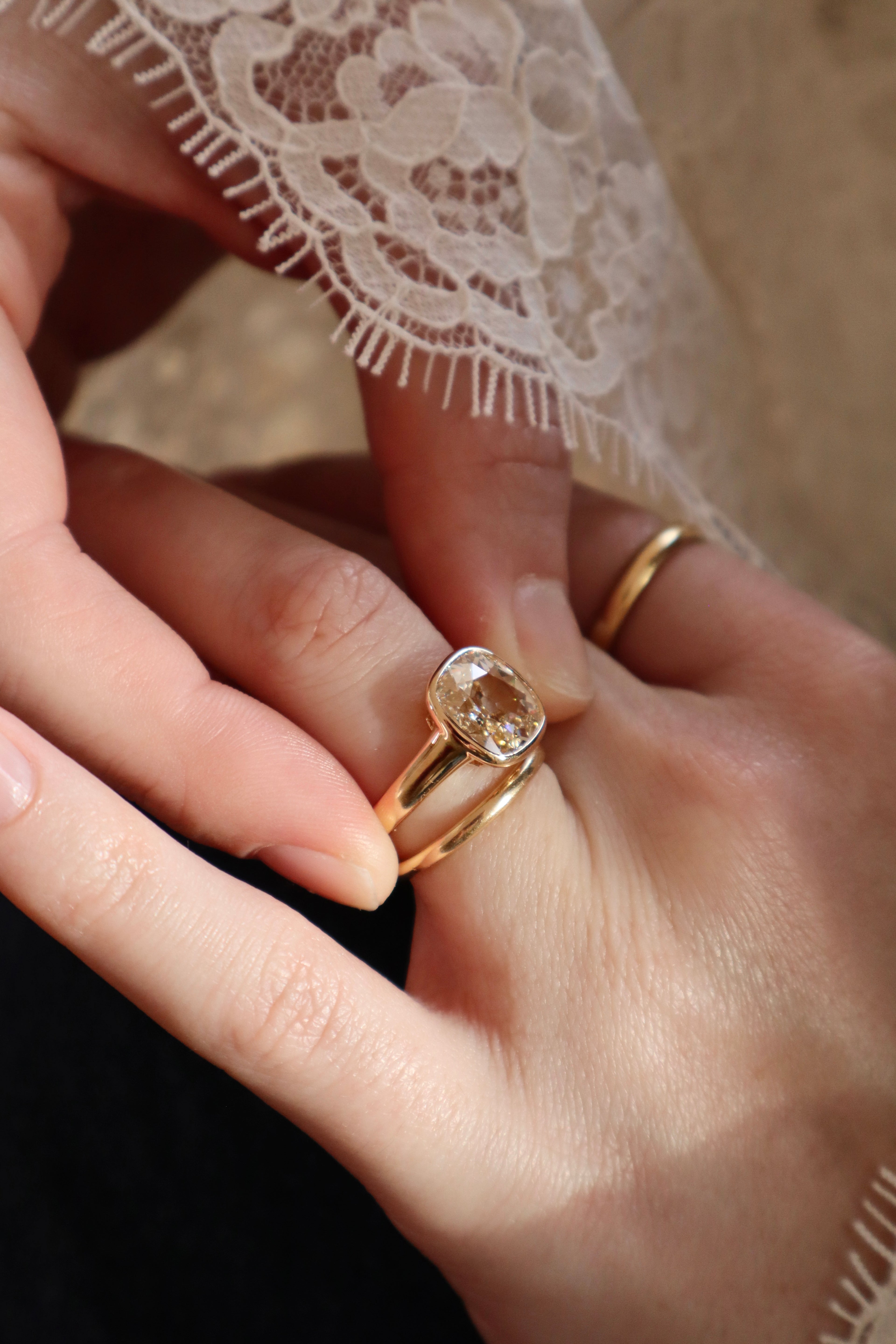 Old Mine cut diamond Rings