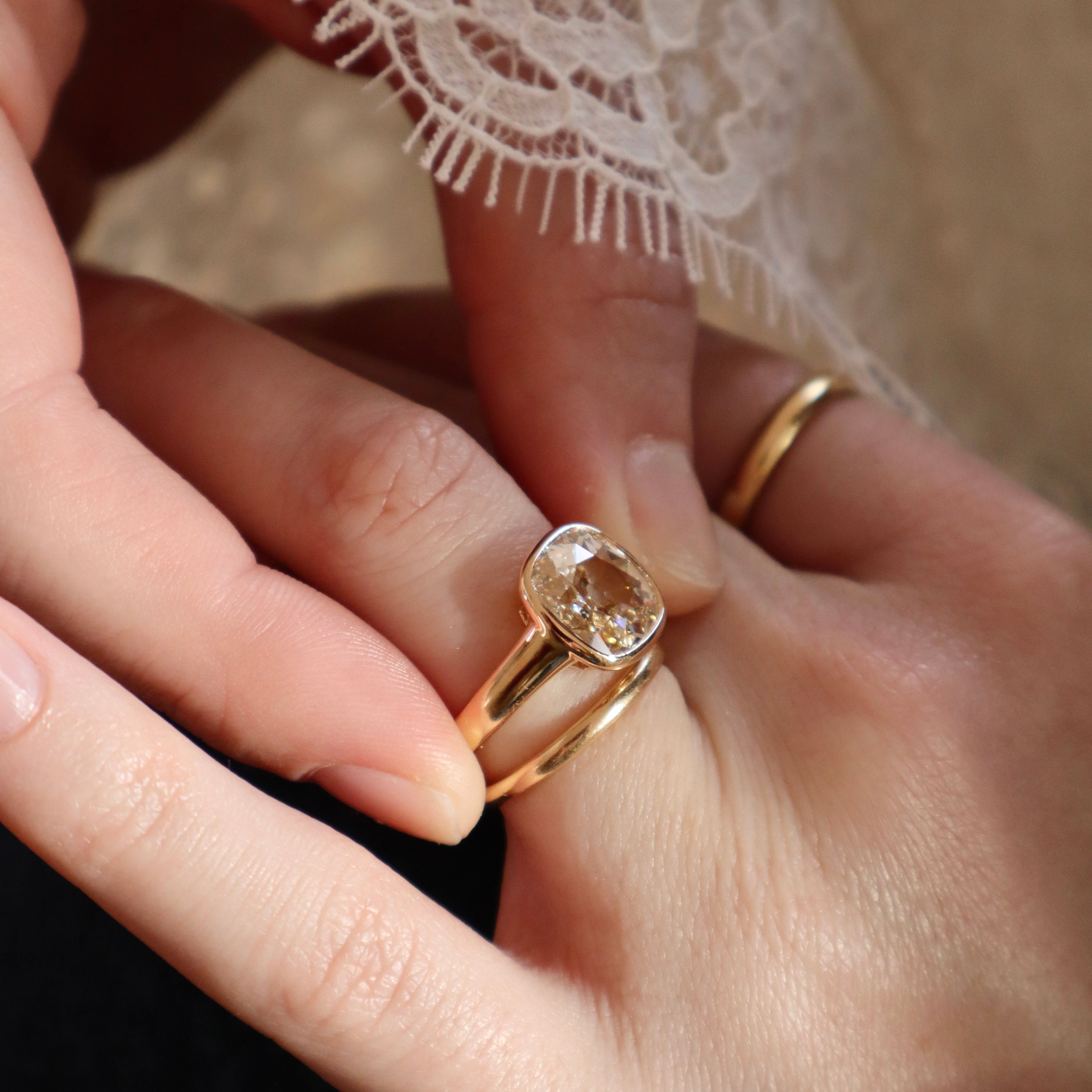 AB MADE diamond engagement ring