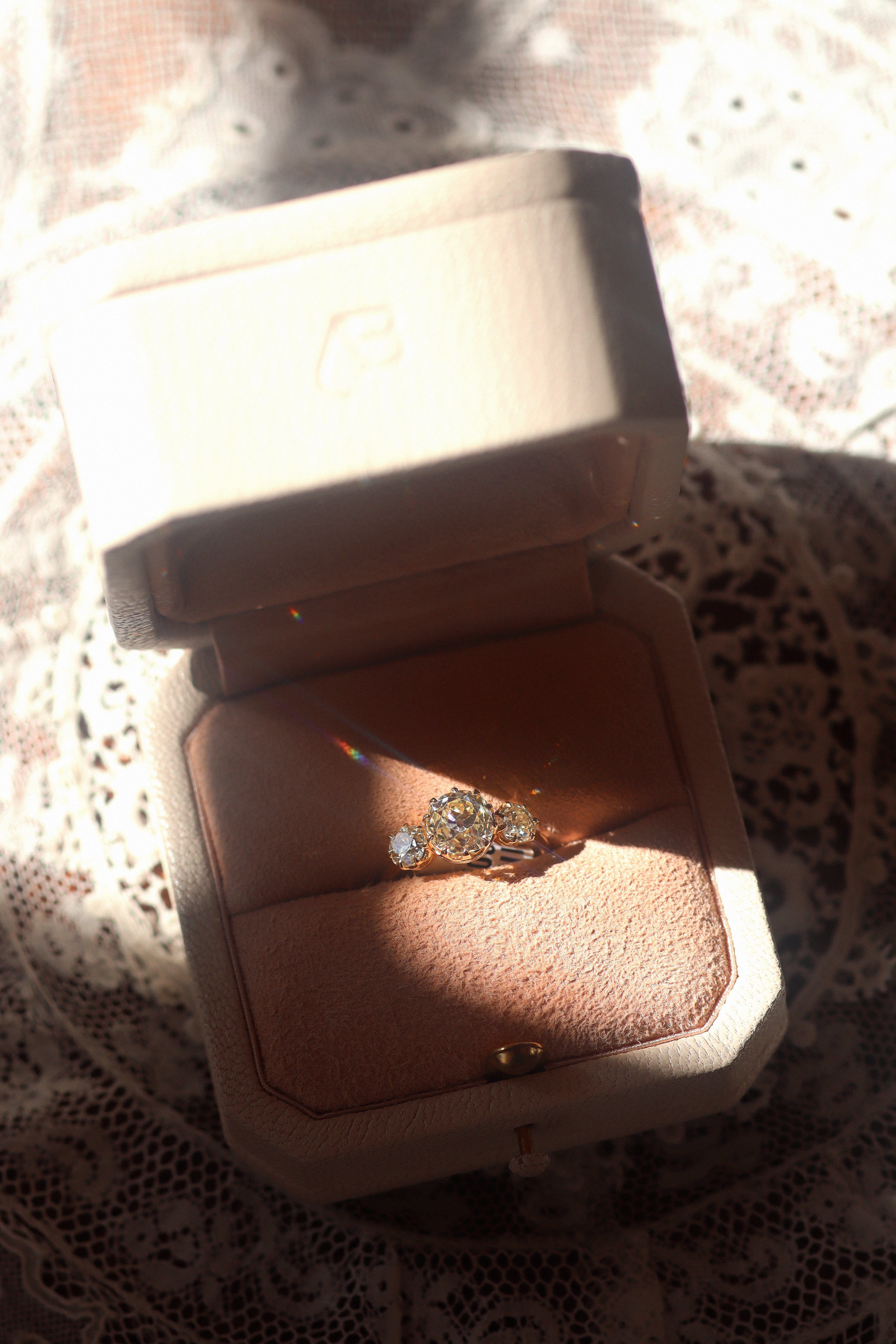 AB MADE diamond engagement ring