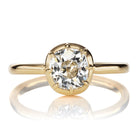 1.17 Carat Old Mine Cut Diamond in 18kt Yellow Gold Collet Setting