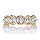 Bezel Set Old Mine Cut Diamond Band