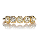 Five Stone Diamond Half Hoop Ring