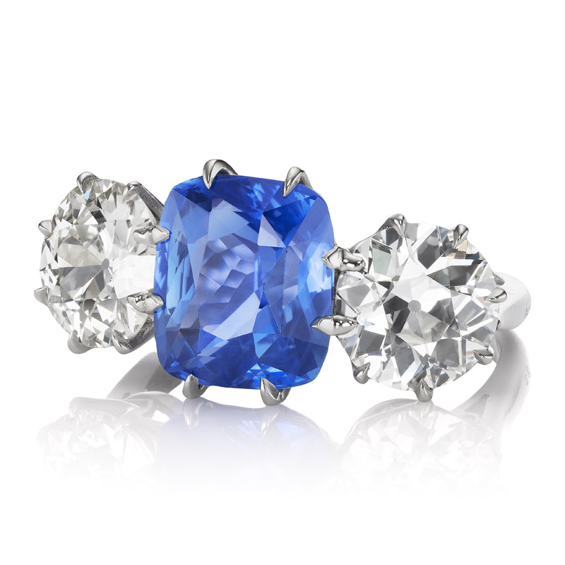 5+ Carats gemstones  vintage engagement ring