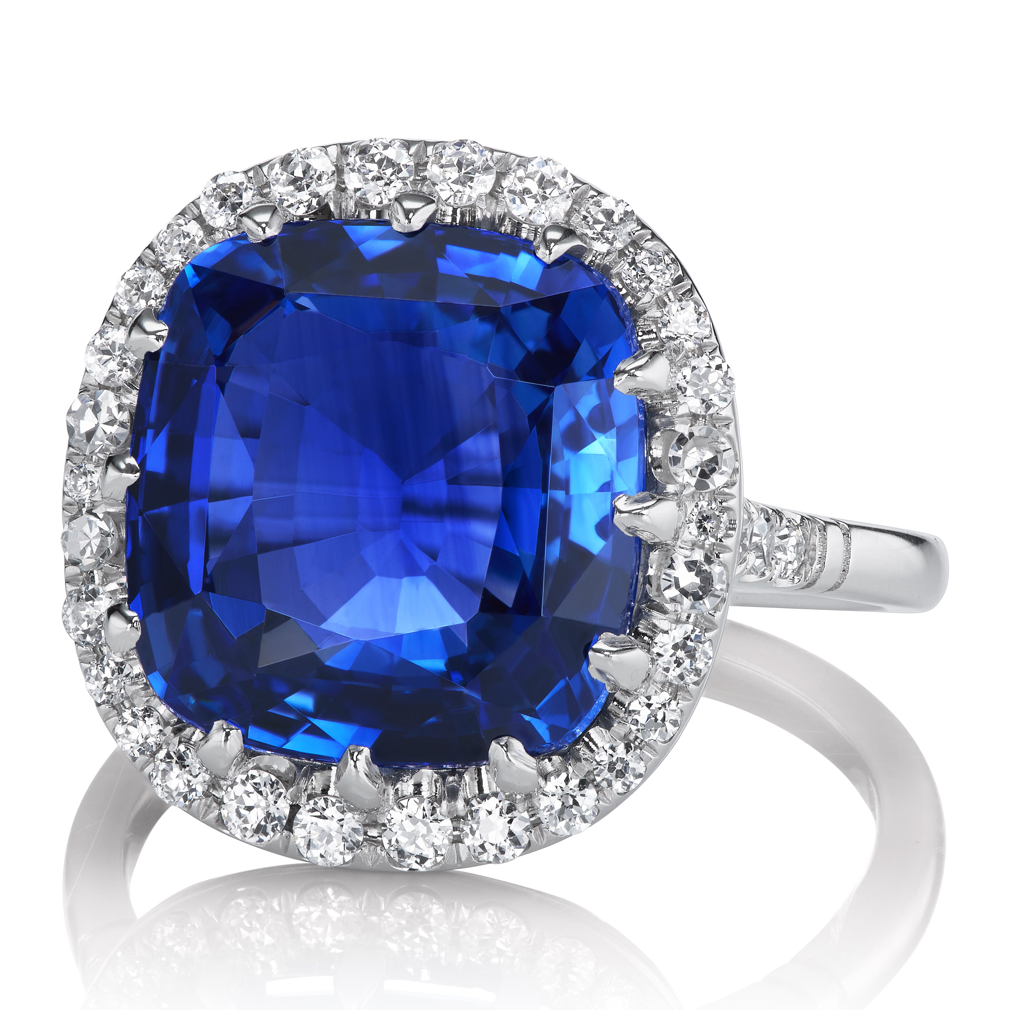 8.03ct Sri Lanka Sapphire diamond engagement ring with gemstone