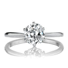 1 Carat Old Miner Cut Diamond in Platinum Setting