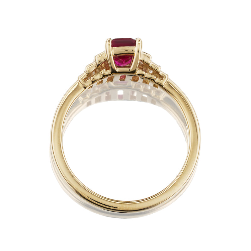 1-2 Carats gemstones  vintage engagement ring