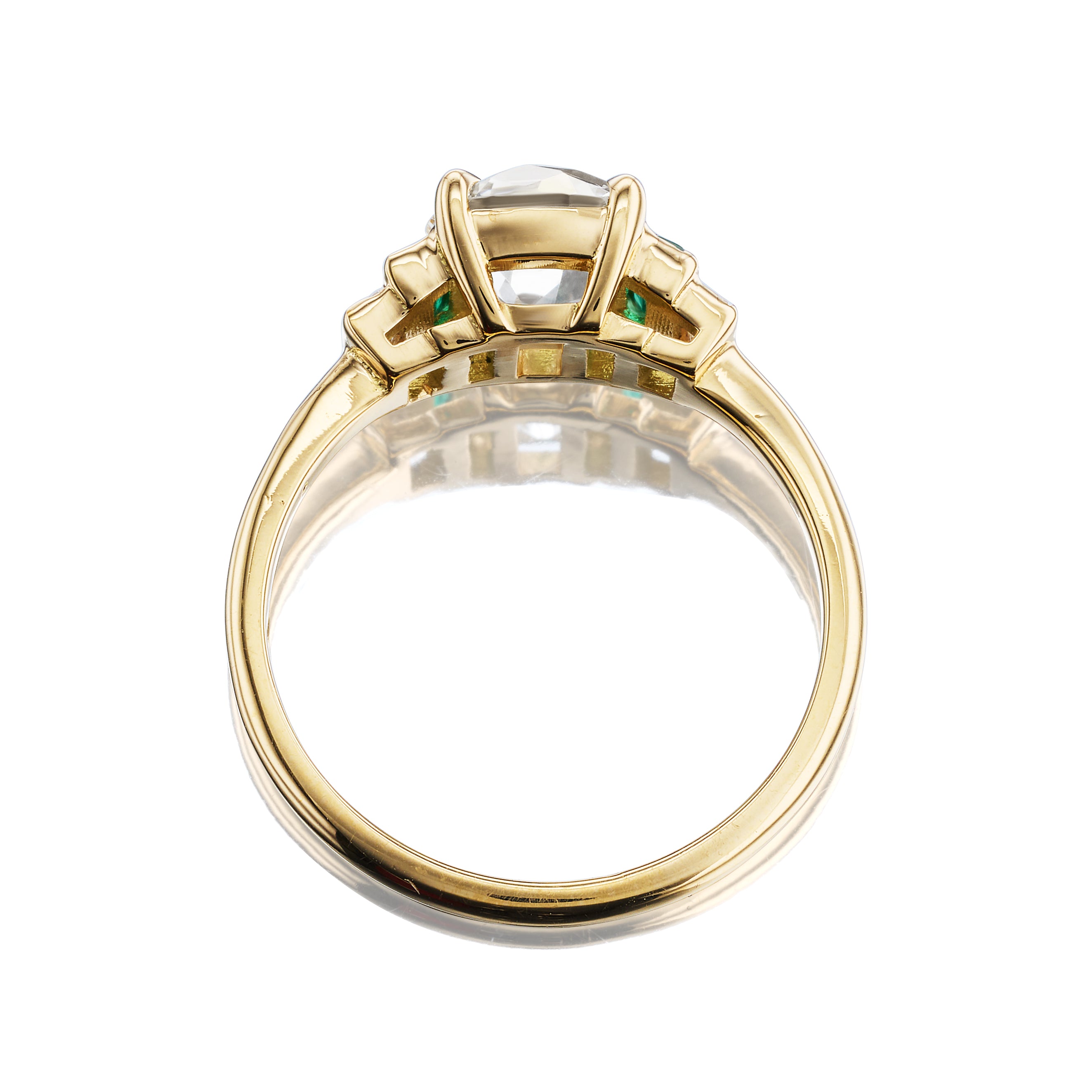 1-2 Carats gemstones  vintage engagement ring