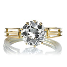 Unique 2.18 Carat Old European Cut Diamond Ring