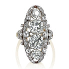 Intricate Antique Diamond Cluster Ring