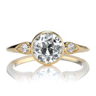 Bezel Set 1.38-carat Old European Cut Diamond Ring