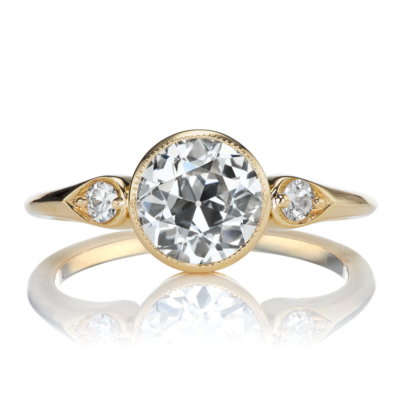 Bezel Set 1.38-carat Old European Cut Diamond Ring
