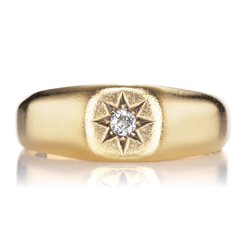 Celestial Antique Victorian 8 Point Starburst Ring