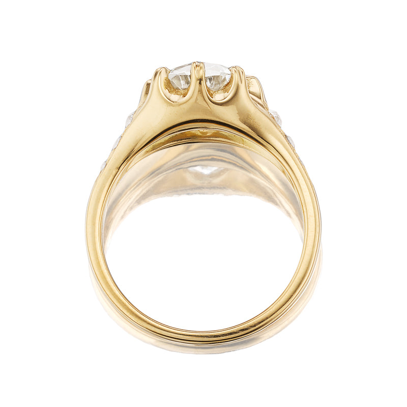 J-K-L color SI-I clarity diamond Rings