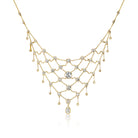 Incredible Antique Diamond Corsage Necklace with 11 Carats of Old Cut Diamonds